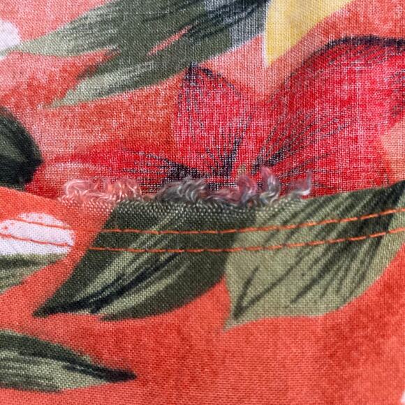 Vintage 80s Pink Yellow Hawaiian Floral Flowing Rayon Sheath Sundress Sz Medium - Picture 13 of 16